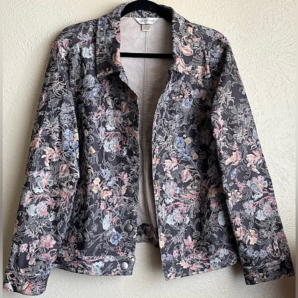 Pastel Floral Print Jacket